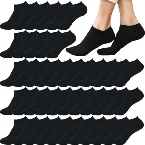 20 Pairs Low Cut Ankle Socks for Women No Show Casual Breathable Athletic Socks Bulk for Sport