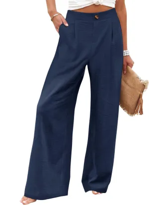 Angerella Casual Pants for Women High Elastic Waisted in The Back Business Trousers Long Casual Work Pants S-3XL