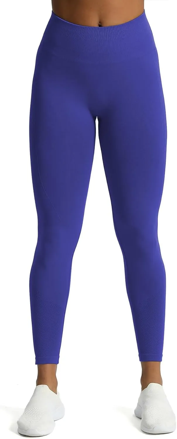 Aoxjox Workout Seamless Leggings for Women High Waisted Fitness Yoga Contour Sculpt Pants 22"