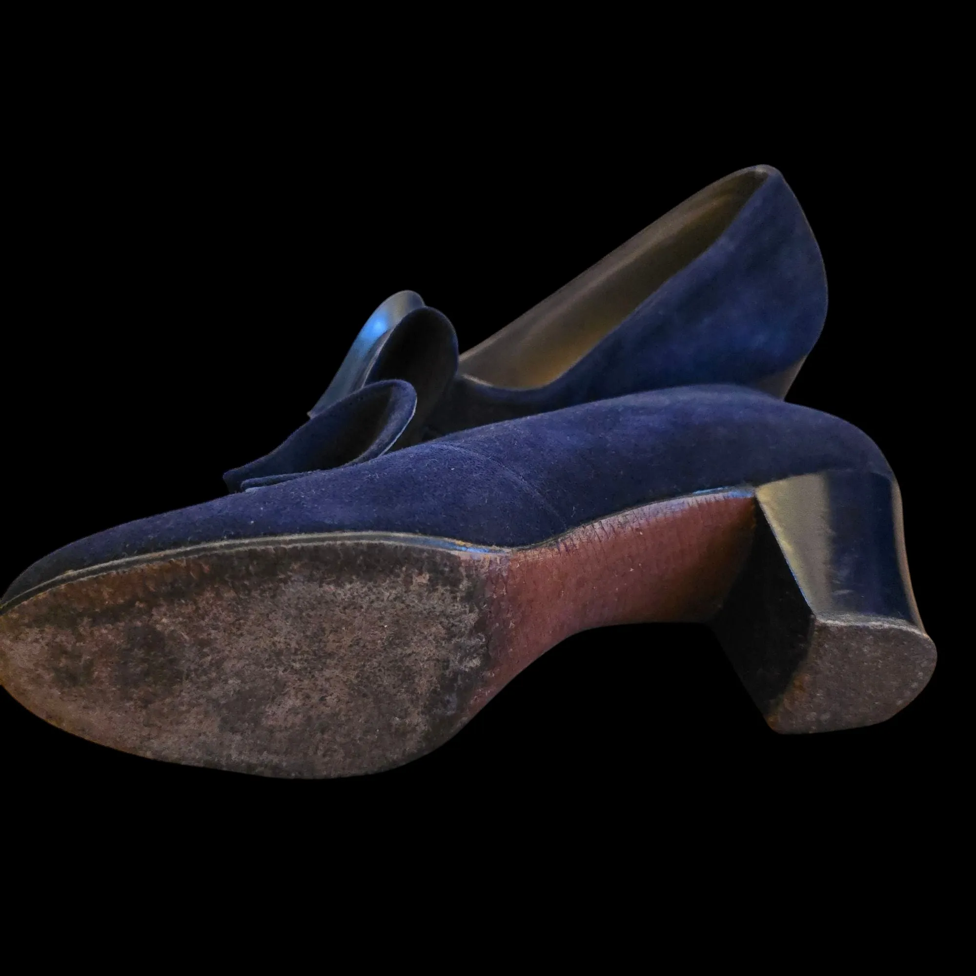Blue Vintage 1940s Shoes 4