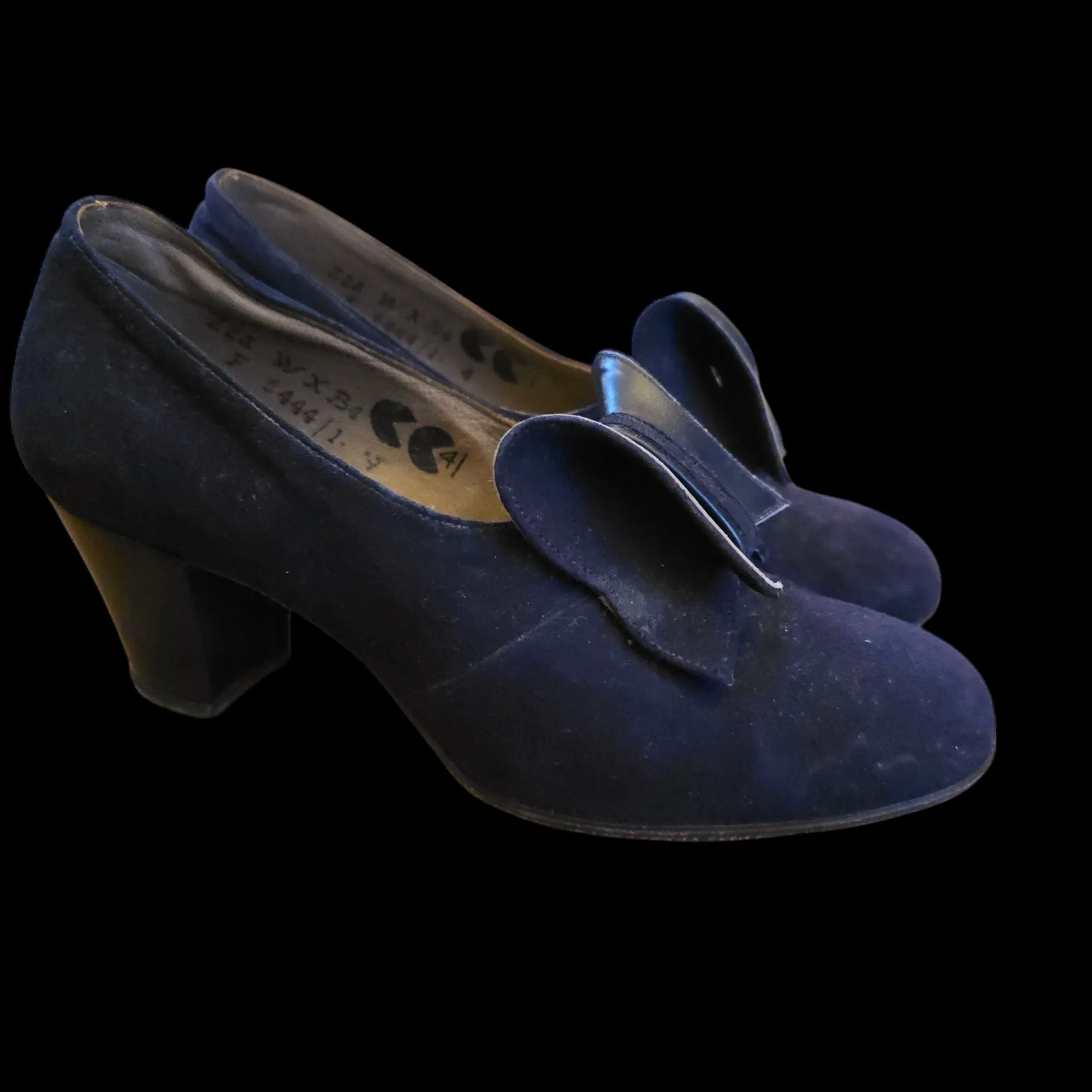 Blue Vintage 1940s Shoes 4