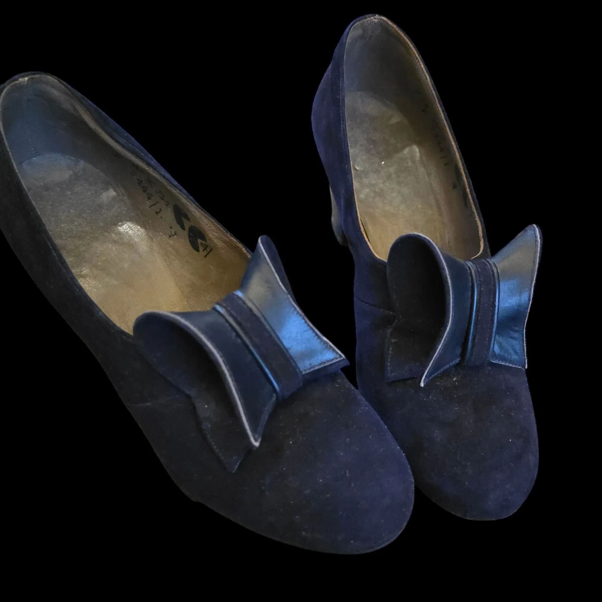 Blue Vintage 1940s Shoes 4