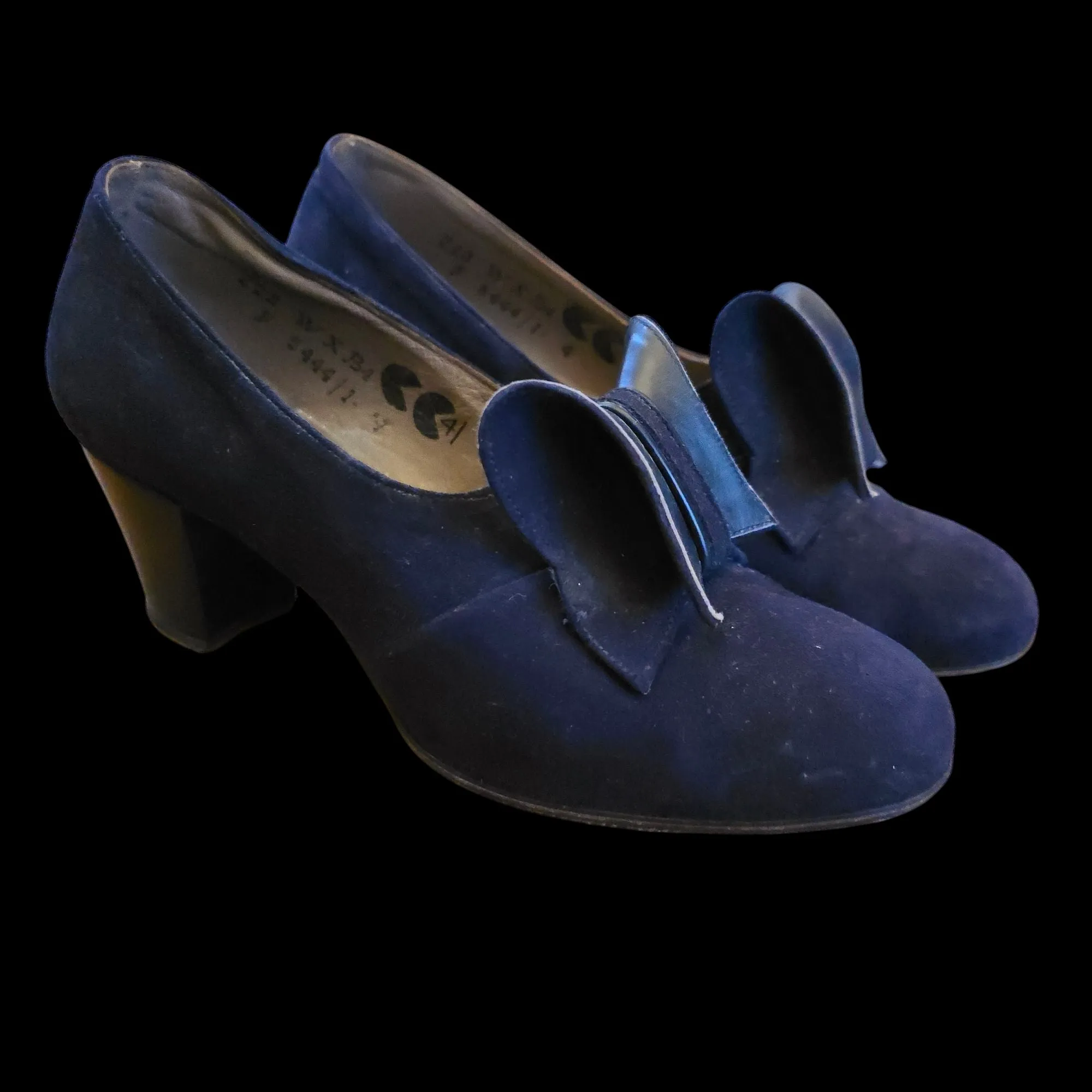 Blue Vintage 1940s Shoes 4