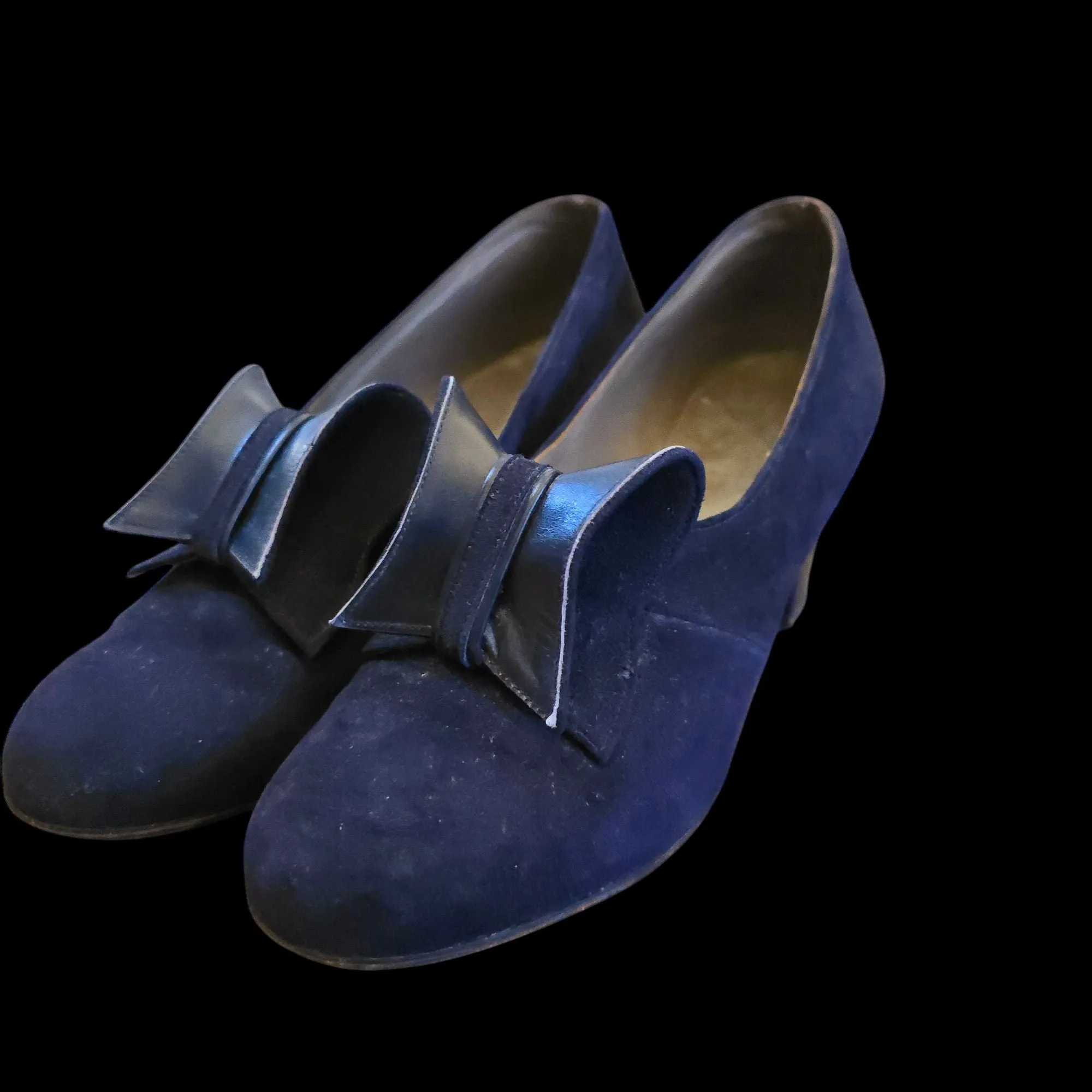 Blue Vintage 1940s Shoes 4