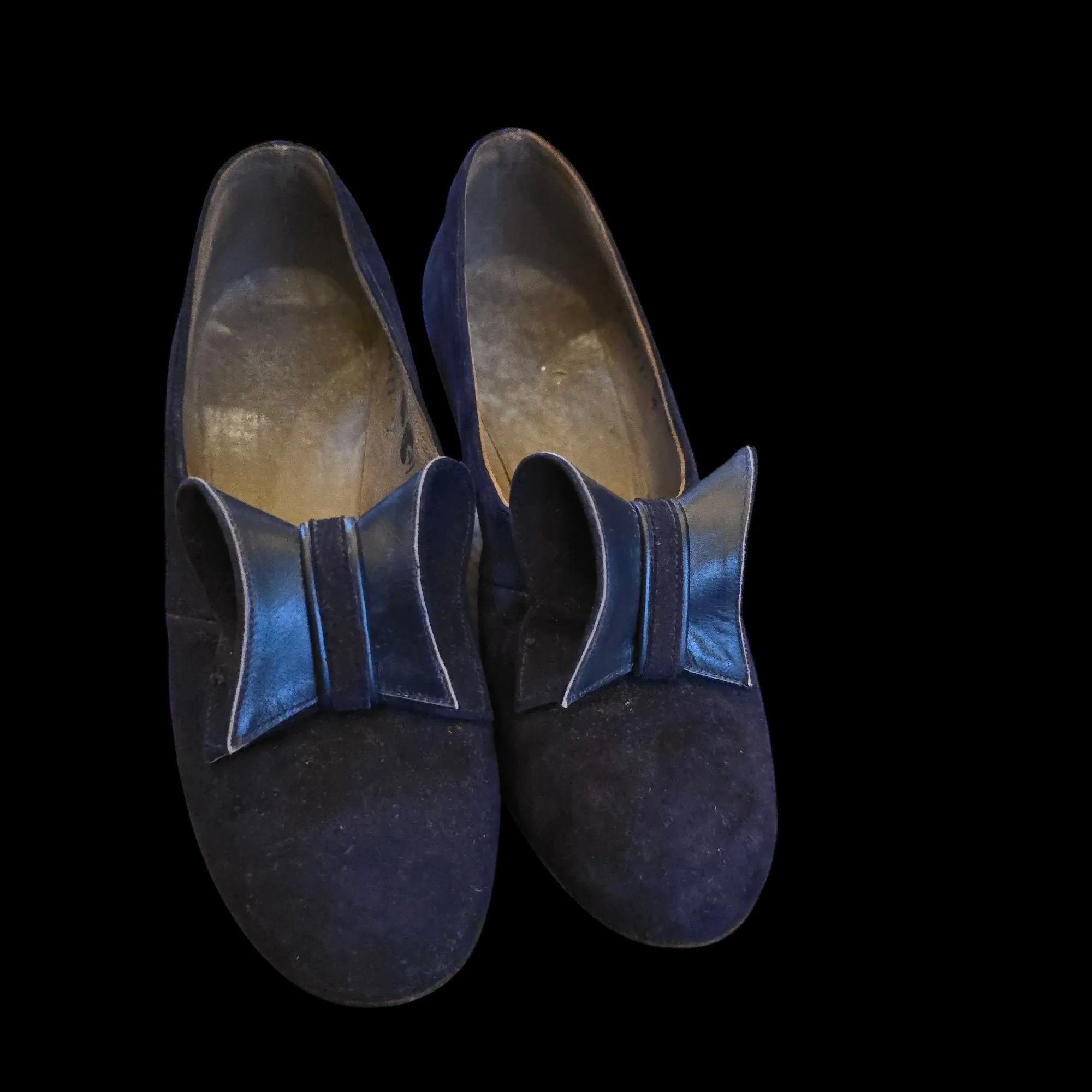 Blue Vintage 1940s Shoes 4