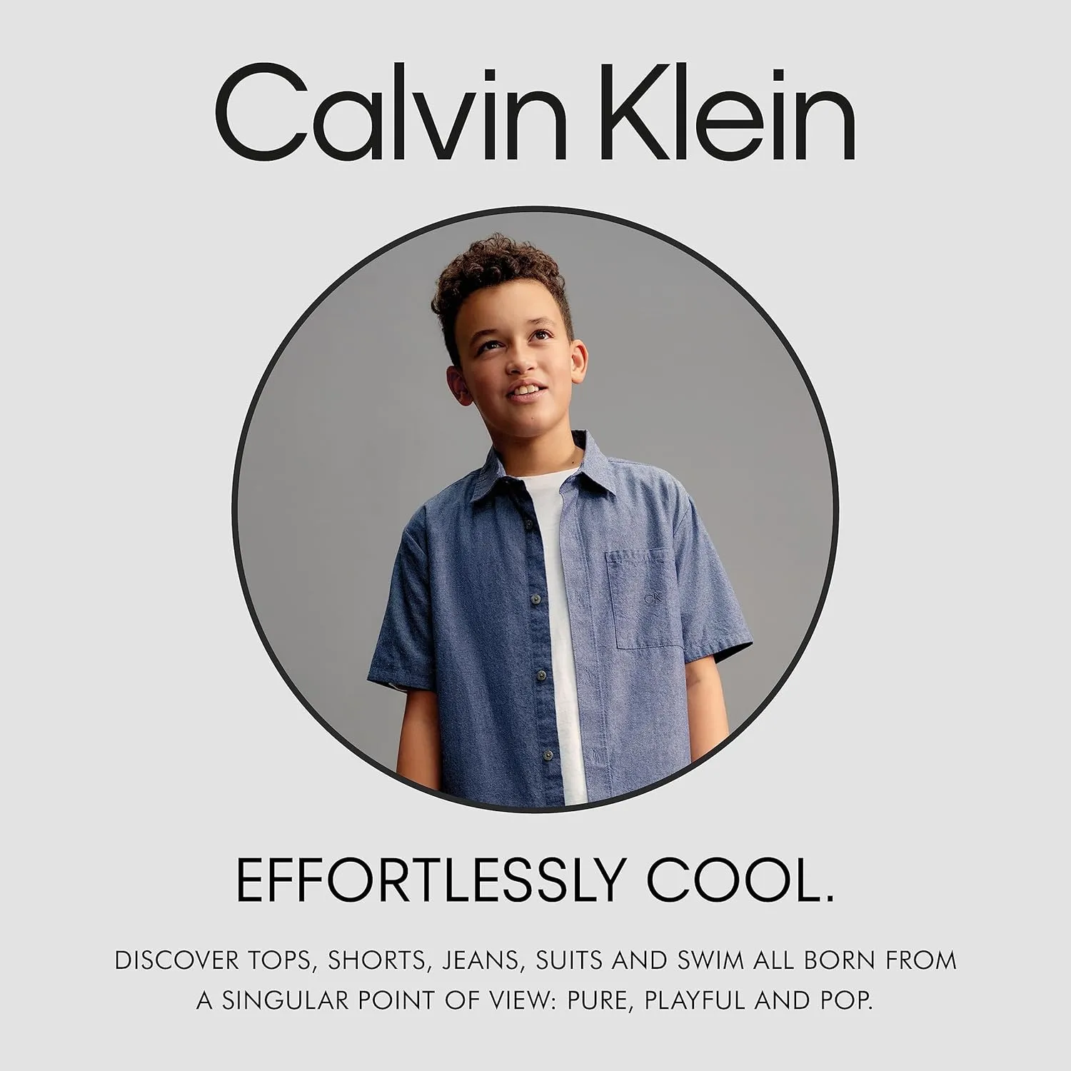 Calvin Klein Boys' Long Sleeve Pullover Fleece Hoodie