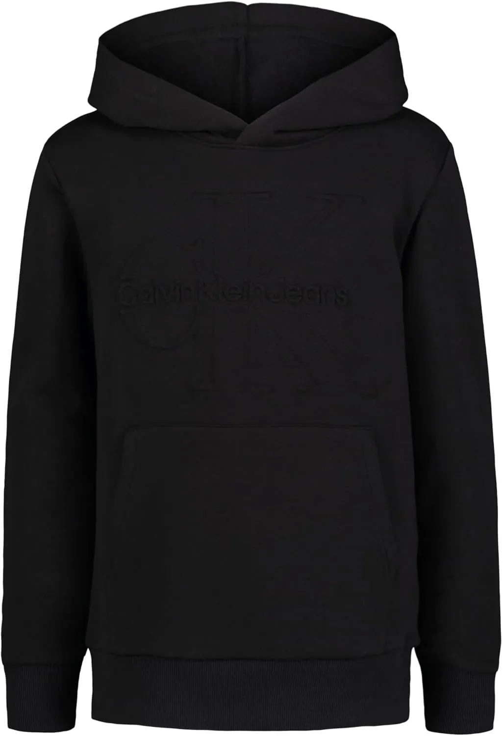 Calvin Klein Boys' Long Sleeve Pullover Fleece Hoodie