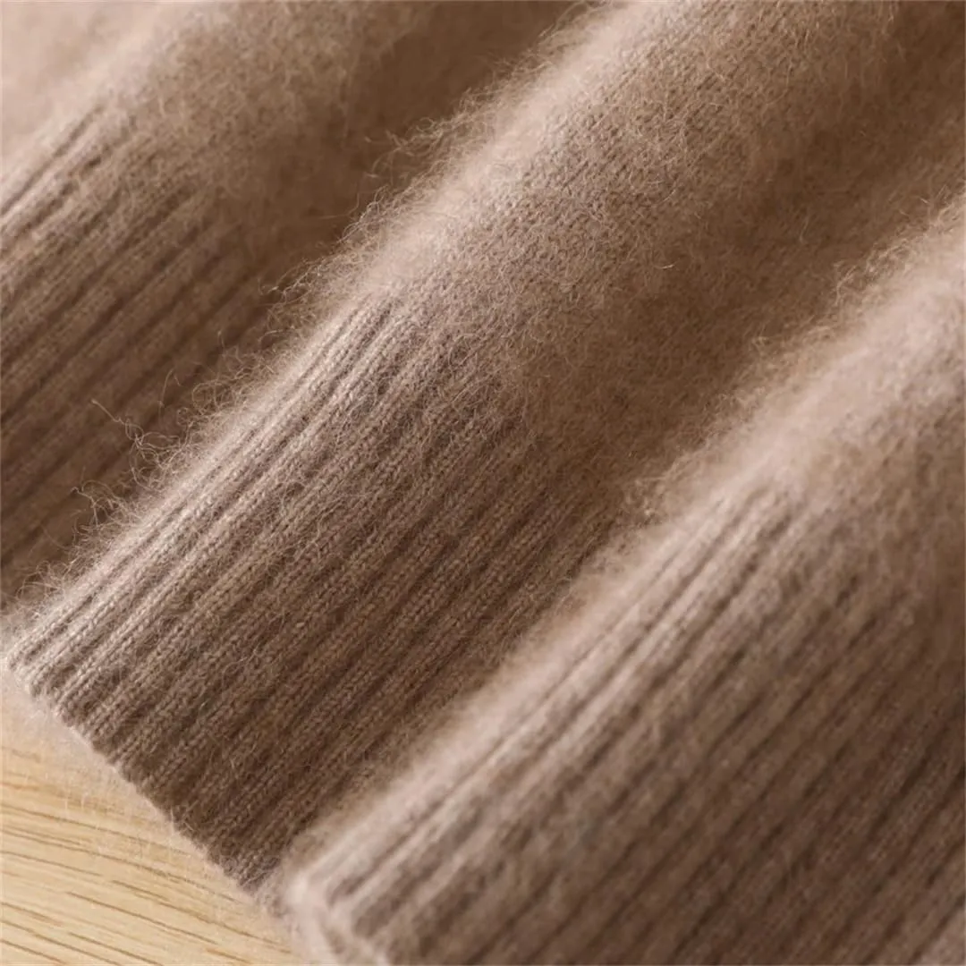 Casual Cashmere Sweater Men's V-Neck Pullovers Knit Sweater Winter Long Sleeve Jumpers Tops.