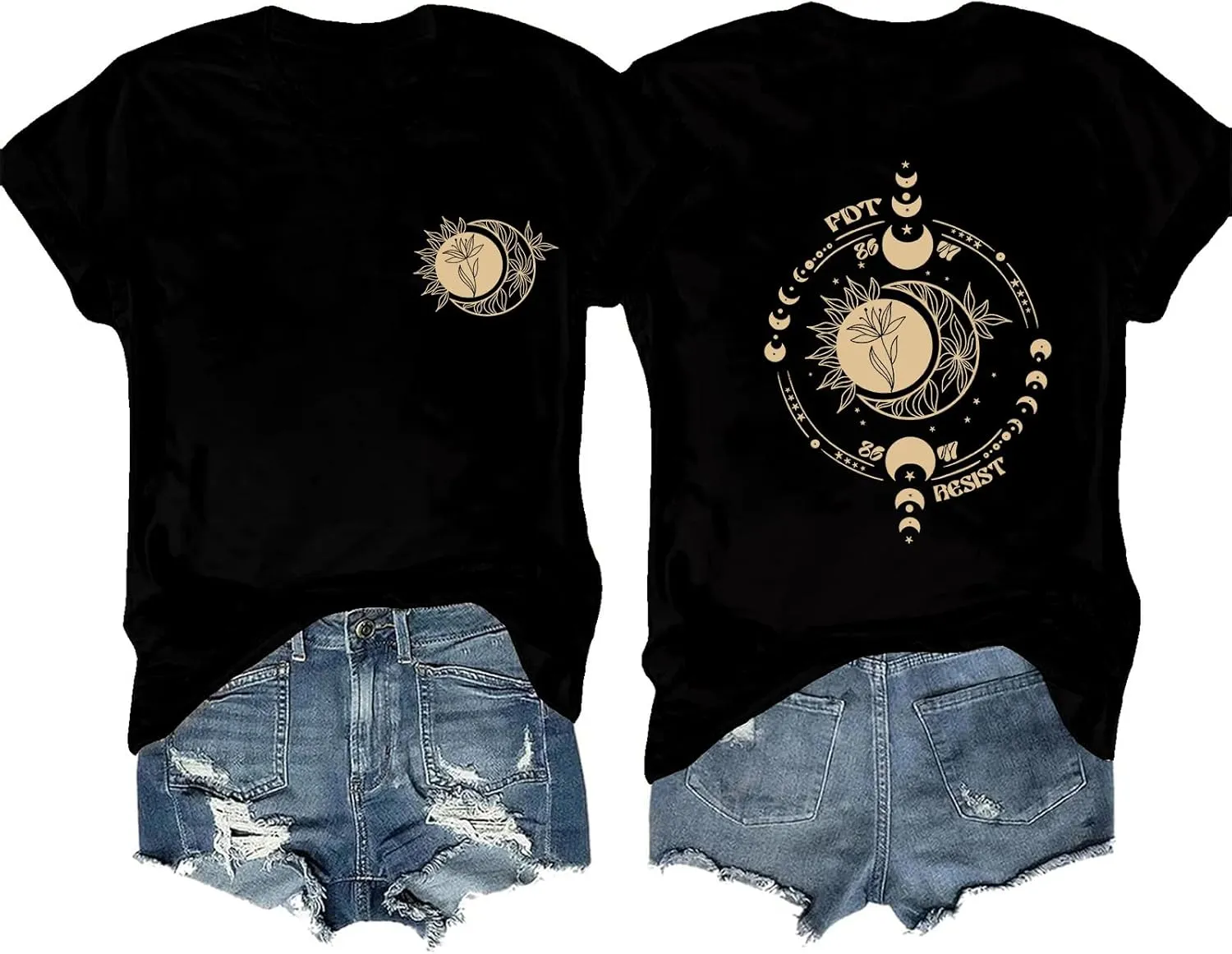 Celestial Moons FDTs Shirt Funny 8647 Tshirt Resist Tee Crewneck