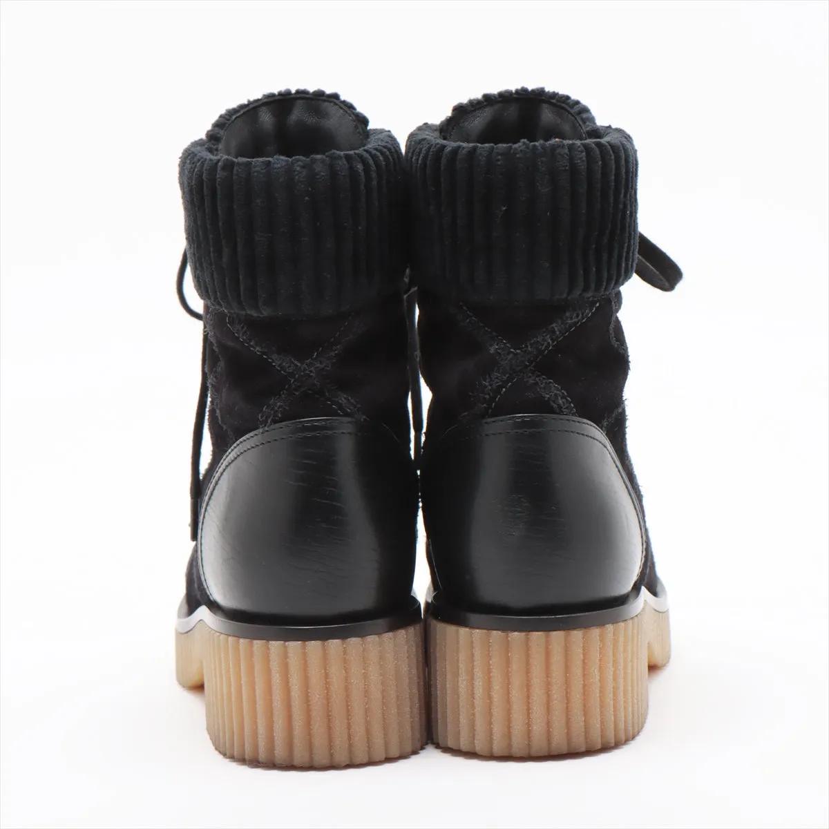 Chanel Coco Leather X Suede Shoes 36  Black G36536 Matrasse