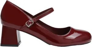 CIDER Patent Leather Chunky Heeled Mary Jane Shoes