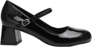 CIDER Patent Leather Chunky Heeled Mary Jane Shoes