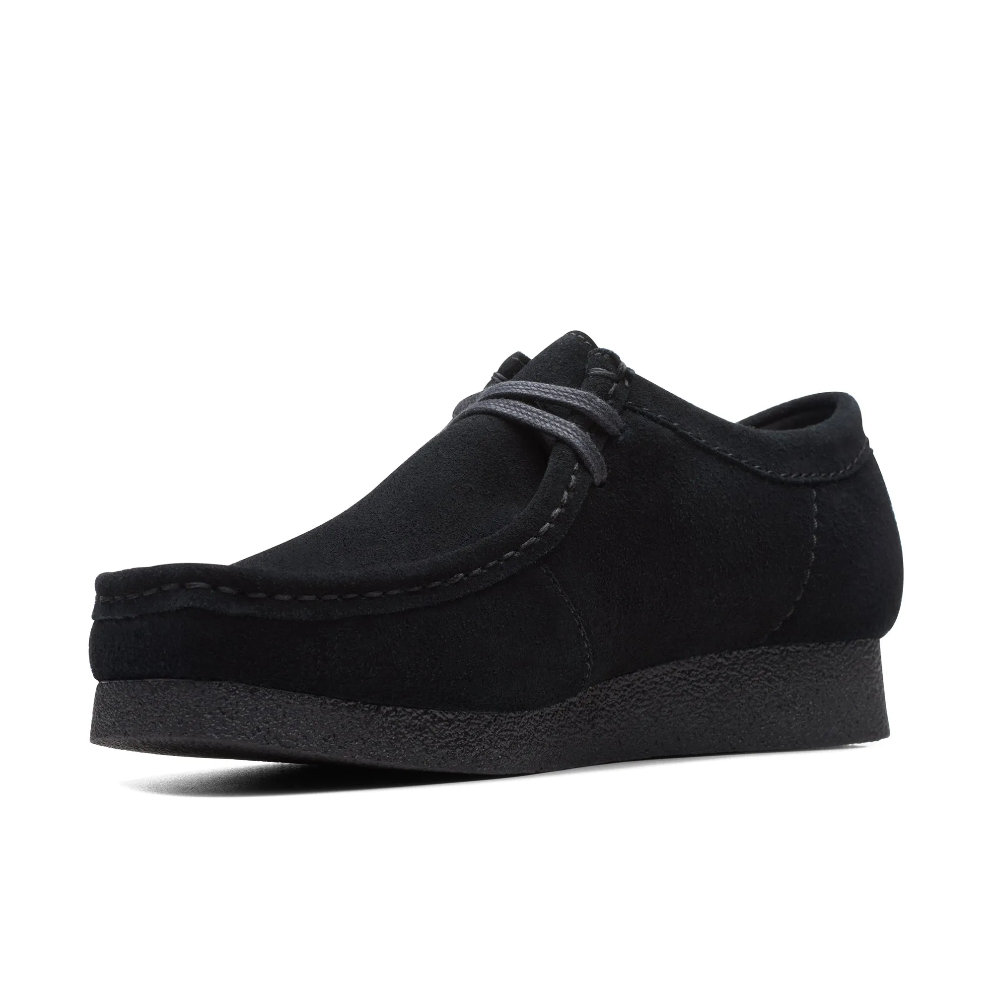 Clarks Originals Wallabee Evo Suede Shoes Black