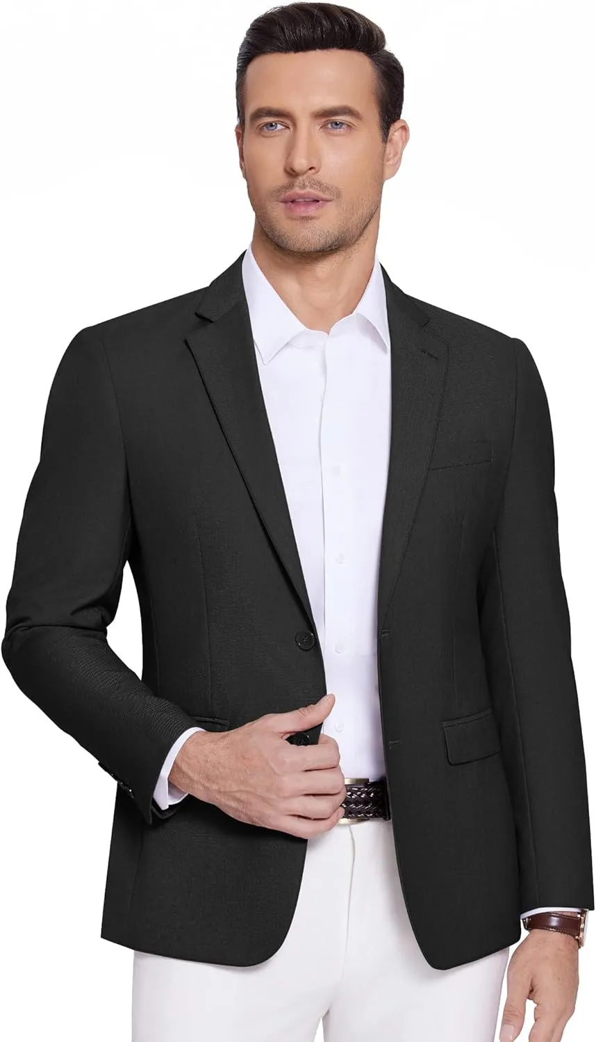COOFANDY Men's Casual Blazer Lightweight Sport Coats Two Buttons Slim Fit Suit Jacket for Business Wedding Dress