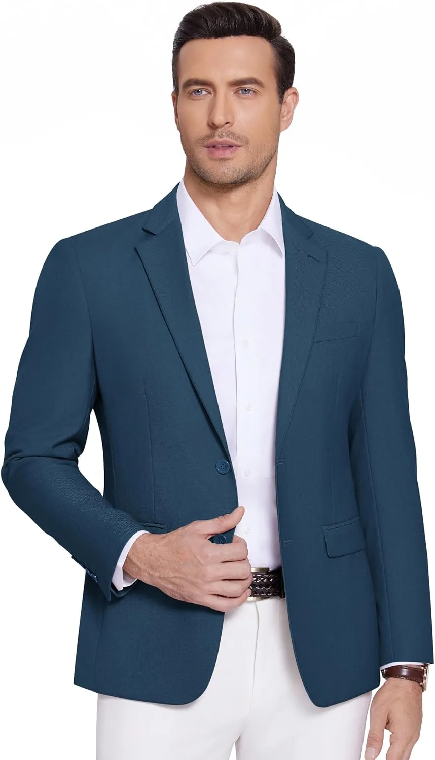 COOFANDY Men's Casual Blazer Lightweight Sport Coats Two Buttons Slim Fit Suit Jacket for Business Wedding Dress