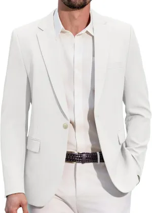 COOFANDY Men's Casual Blazer Regular Fit Lightweight Sport Coats One Button Suit Jacket Dress Blazer Jackets