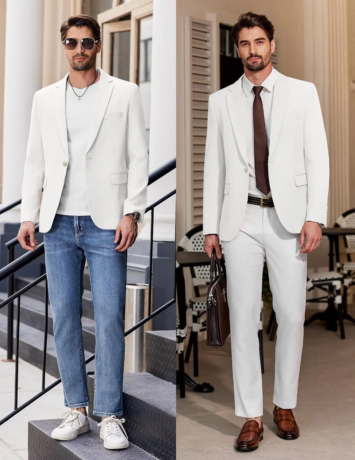 COOFANDY Men's Casual Blazer Regular Fit Lightweight Sport Coats One Button Suit Jacket Dress Blazer Jackets