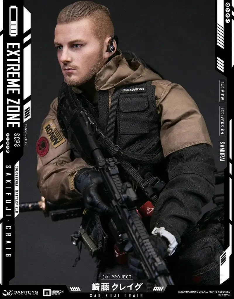 DAMTOYS EBS001 EXTREMEZONE Samurai SAKIFUJI CRAIG  1/6th Scale Figure