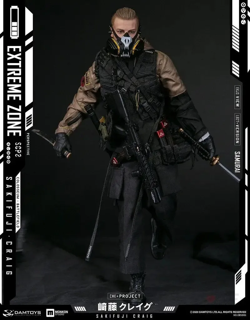 DAMTOYS EBS001 EXTREMEZONE Samurai SAKIFUJI CRAIG  1/6th Scale Figure