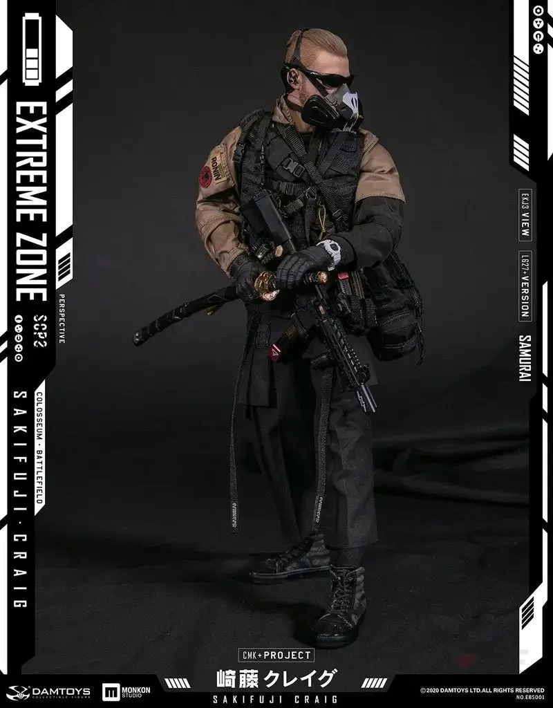 DAMTOYS EBS001 EXTREMEZONE Samurai SAKIFUJI CRAIG  1/6th Scale Figure