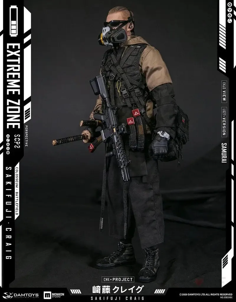 DAMTOYS EBS001 EXTREMEZONE Samurai SAKIFUJI CRAIG  1/6th Scale Figure
