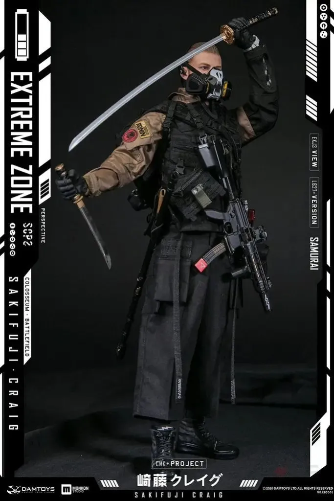 DAMTOYS EBS001 EXTREMEZONE Samurai SAKIFUJI CRAIG  1/6th Scale Figure