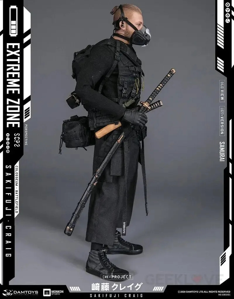 DAMTOYS EBS001 EXTREMEZONE Samurai SAKIFUJI CRAIG  1/6th Scale Figure