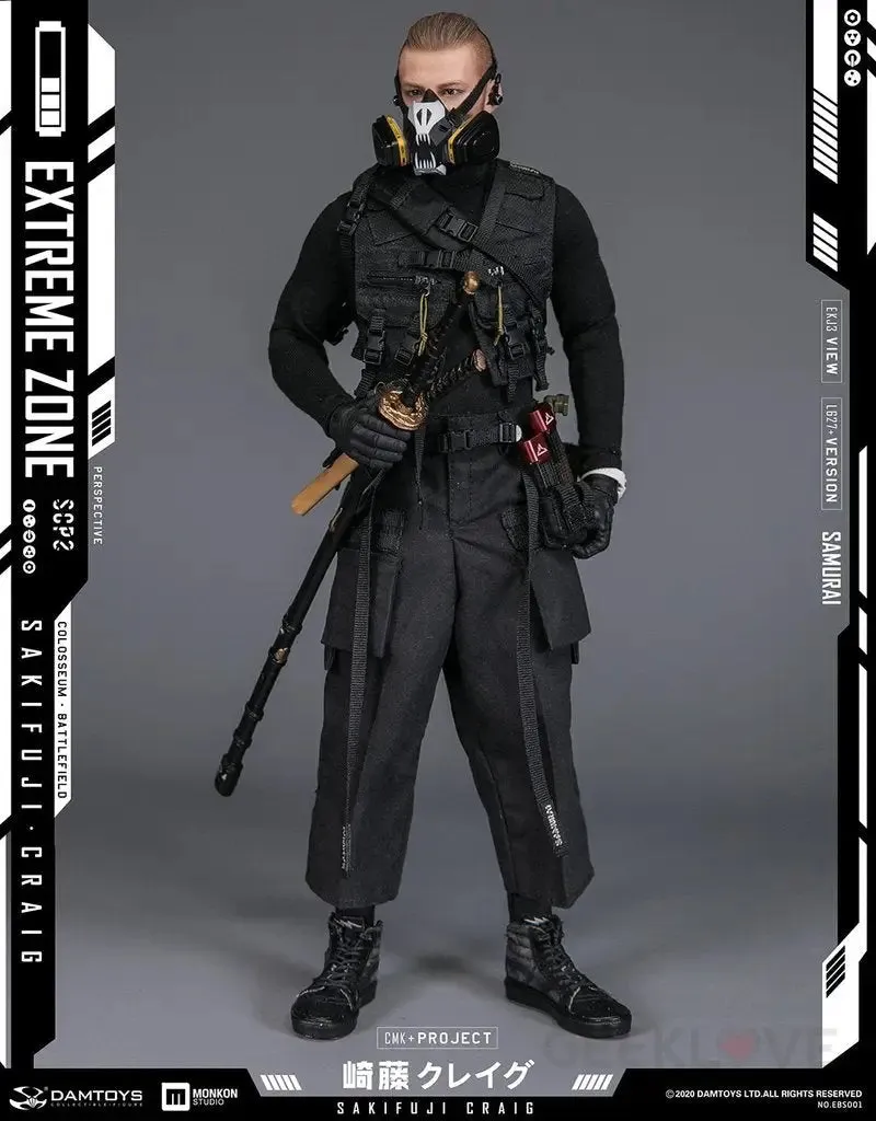 DAMTOYS EBS001 EXTREMEZONE Samurai SAKIFUJI CRAIG  1/6th Scale Figure
