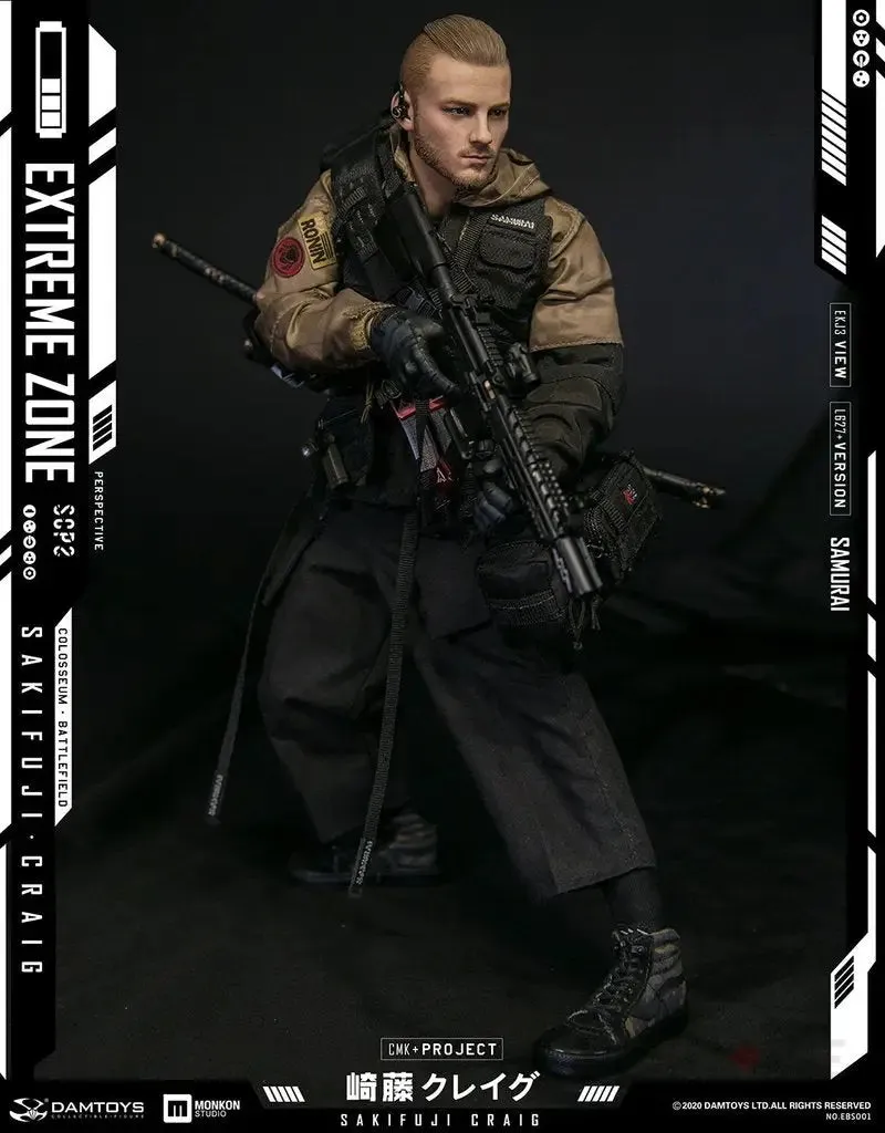 DAMTOYS EBS001 EXTREMEZONE Samurai SAKIFUJI CRAIG  1/6th Scale Figure