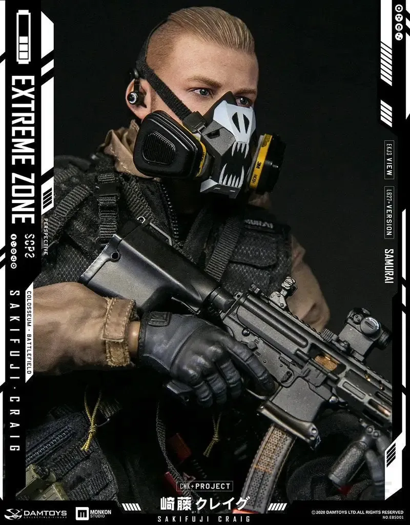DAMTOYS EBS001 EXTREMEZONE Samurai SAKIFUJI CRAIG  1/6th Scale Figure
