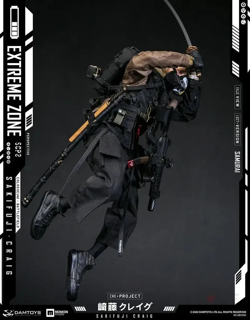 DAMTOYS EBS001 EXTREMEZONE Samurai SAKIFUJI CRAIG  1/6th Scale Figure