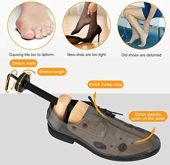 Demarzily 2 Way Wood Shoe Stretcher | Large Size Shoe Stretchers