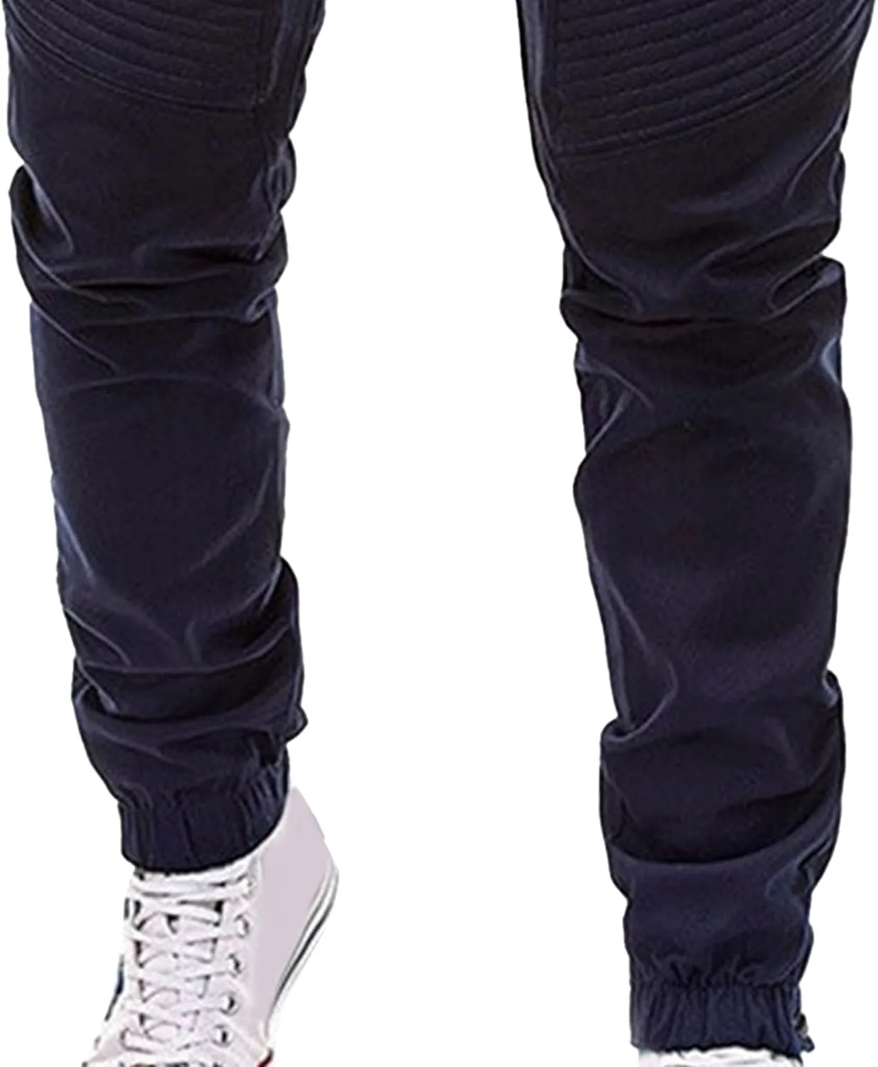 DGHM-JLMY Men's Daily Irregular Hip Hop Sports Pants Personalized Zipper Trousers Casual Fashion Lace-Up Casual Pant