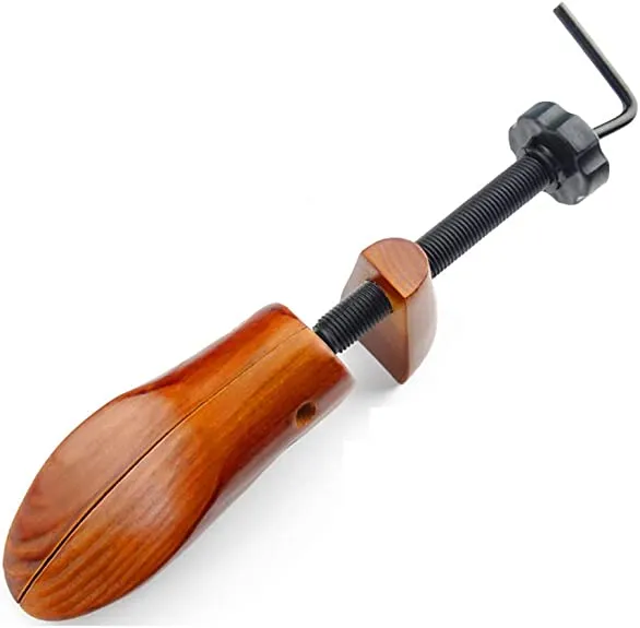 Echodo 2 Way Cedar Shoe Trees For Men Wooden Shoe Stretcher Adjustable Unisex Shaper