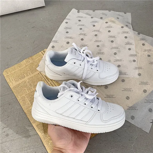 flowersverse Flat Platform Shoes Plus Size 43 44 Skate Shoes Macarone Candy Woman Ins leisure New Chic Women Tide Low Top Sneakers Streetwear