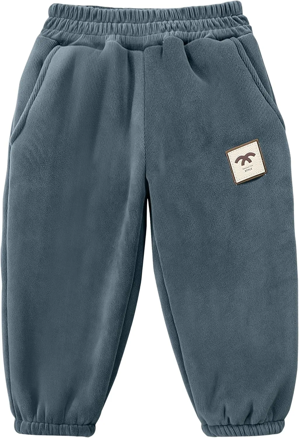 Happy Cherry Toddler Kid Casual Fleece Lined Jogger Pants Winter Warm Regular Fit Sweatpants 1-12Y