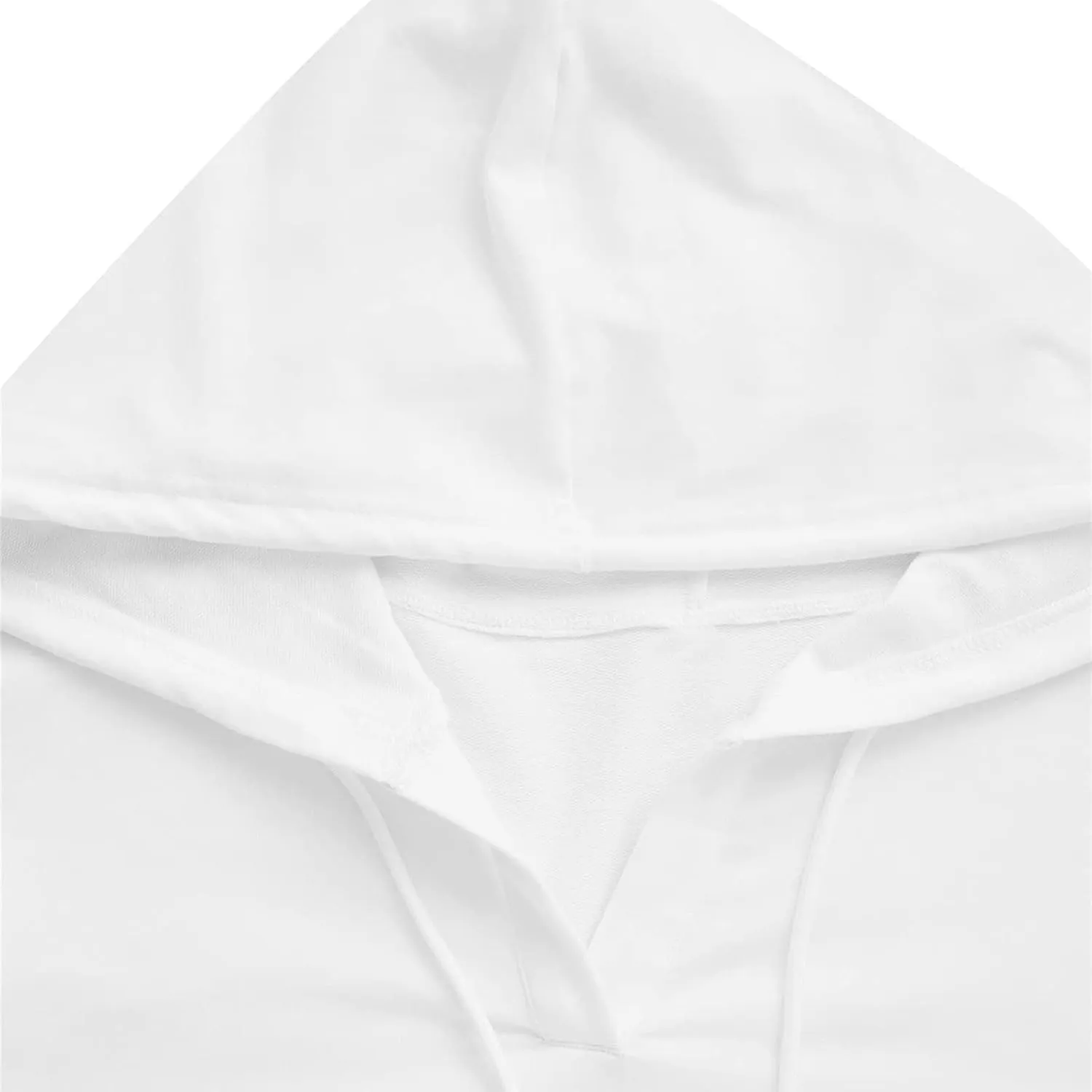 Hoodies For Women Long Sleeves Crew Neck Solid Color Drawstring Hood Cropped Hoodies Fashion Pullover Tops