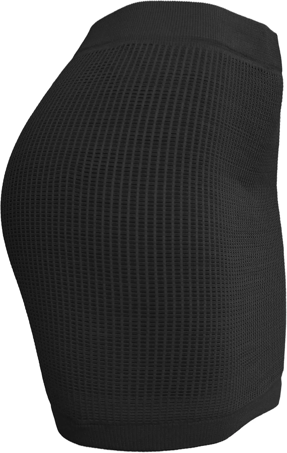 KMystic Stretch Seamless Solid Basic Pleated Bodycon Mini Skirt