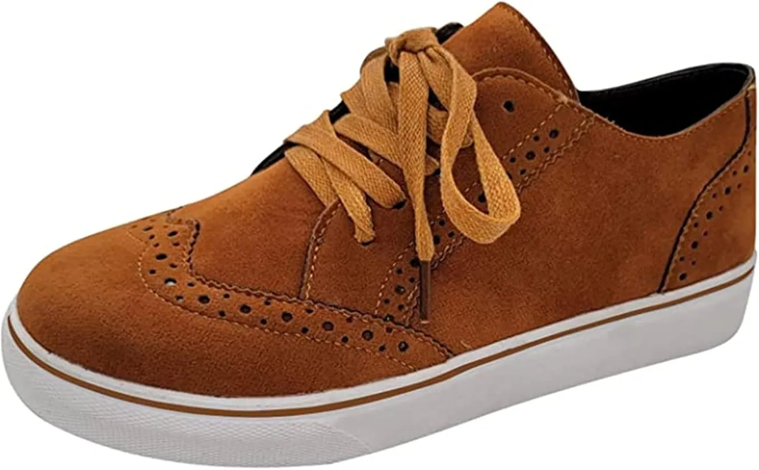 Ladmiple Shoes For Women Sneakers Slip Ons Leather Shoes Fashion Casual Dressy Summer Platform Flats Walking Loafers