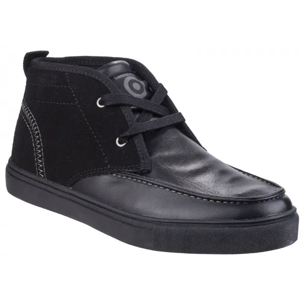 Lambretta CHUKKA Boys Ankle Boots Black