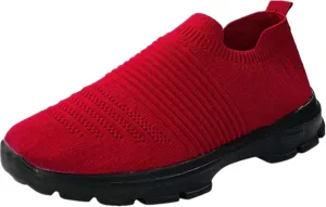 Lausiuoe Sneakers For Women Walking Shoes Comfortable Fashion Lightweight Casual Mesh Slip On Sneakers for Running Gym