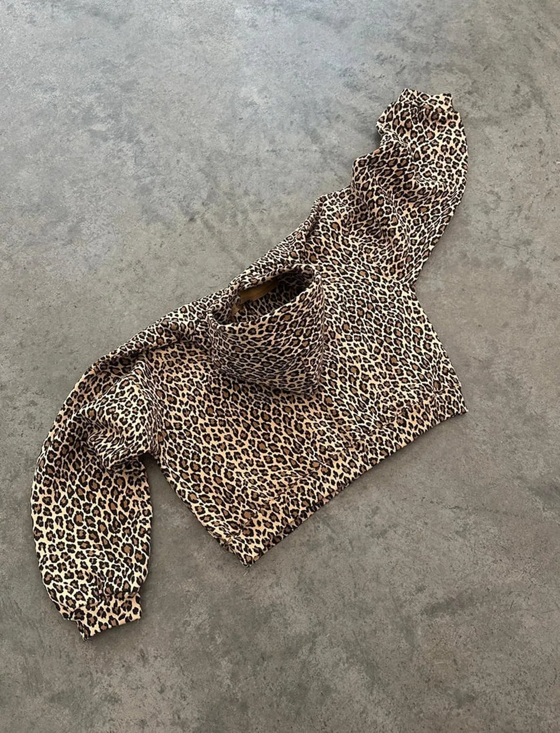 Leopard Print Oversized Hoodie for Men Women Cheetah Graphic Printed Hooded Sweatshirts Streetwear Pullover Hoodies