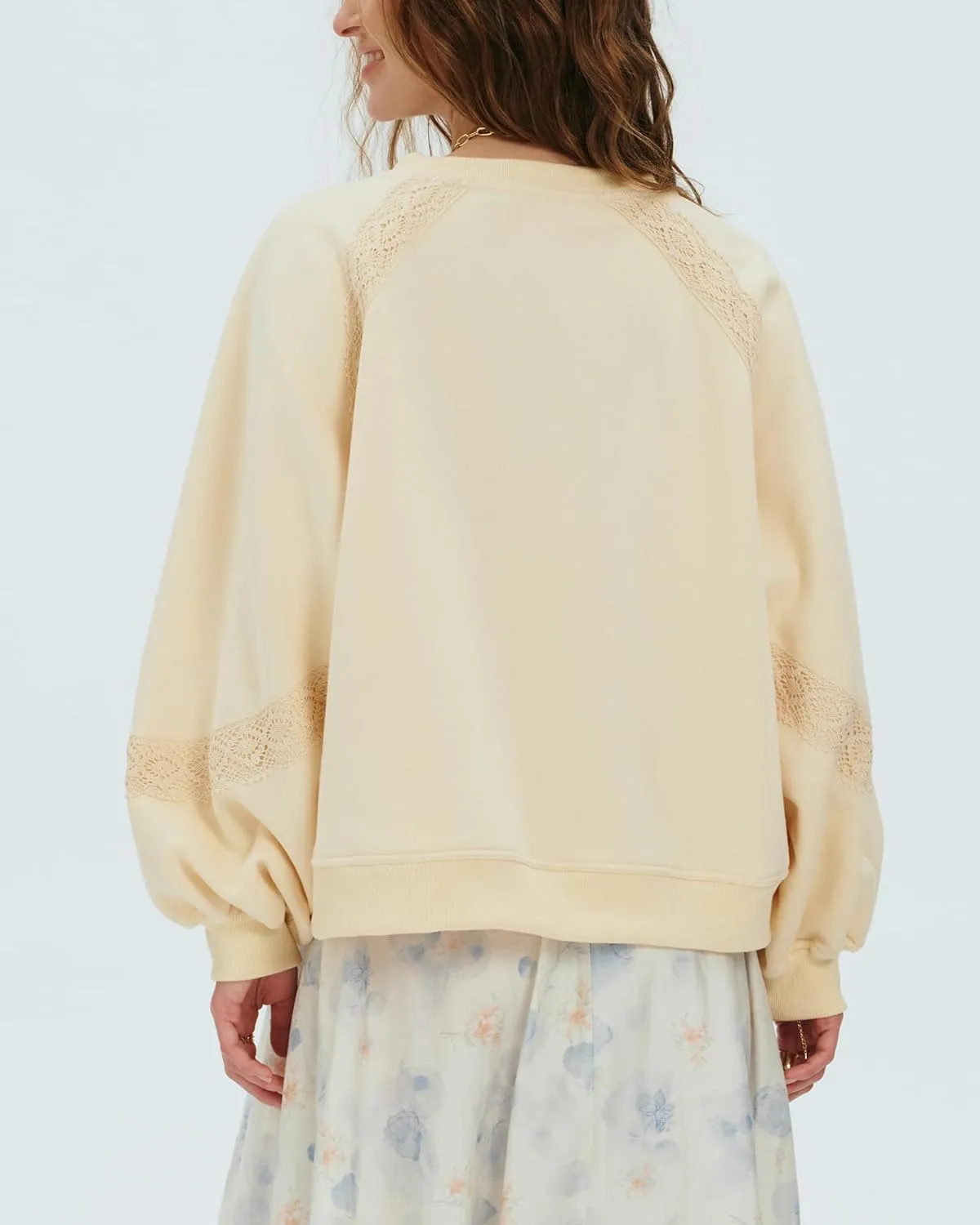Locachy Womens Oversized Sweatshirt Casual V Neck Long Sleeve Cropped Pullover Tops Trendy Loose Blouses