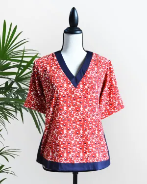 MARILEE NAVY BLUE/RED TOP
