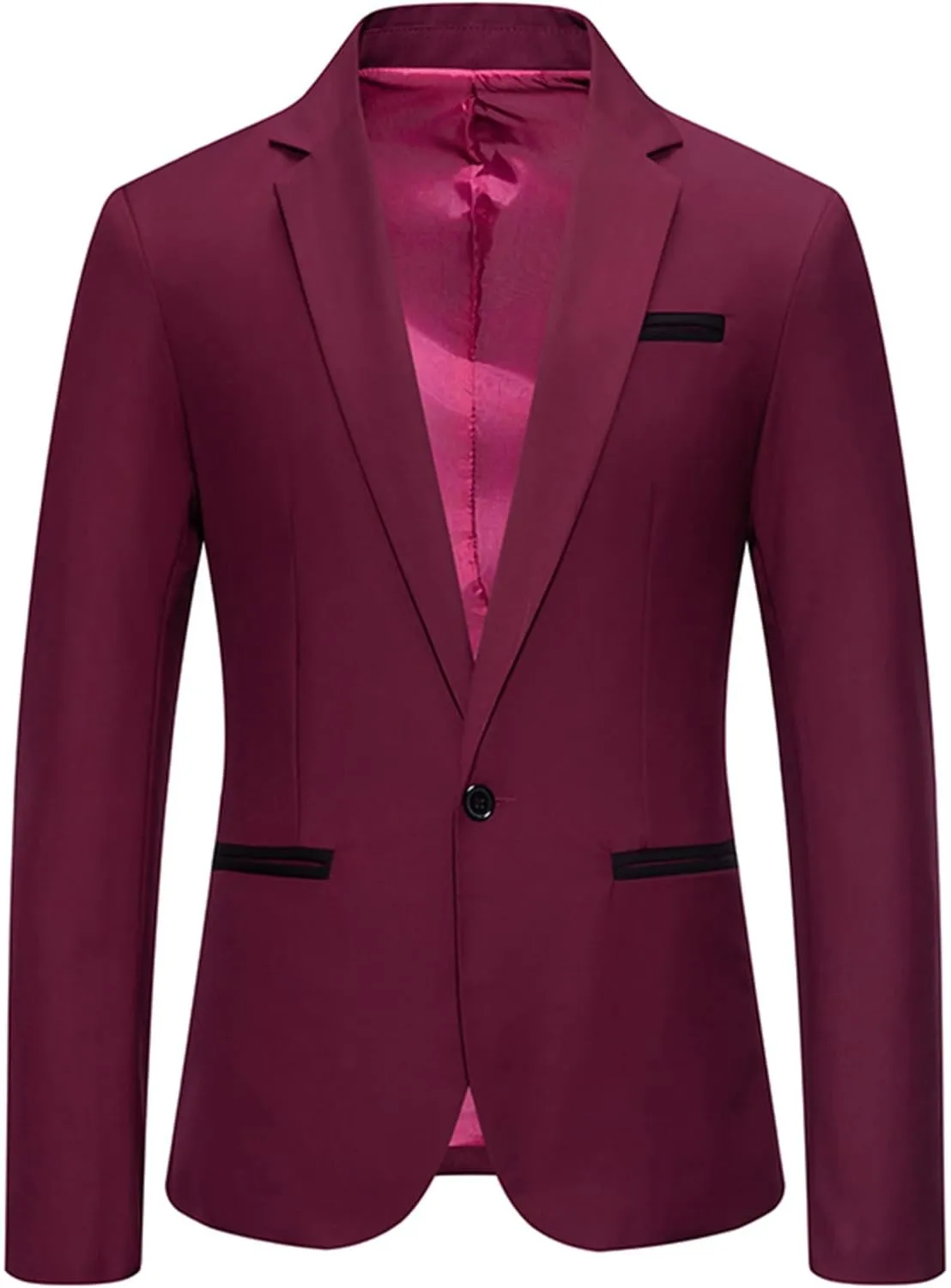 Mens Suit Jacket Daily Business Casual Suits Jackets for Men Slim Fit Solid Dinner Blazer Prom Wedding Dress Coat