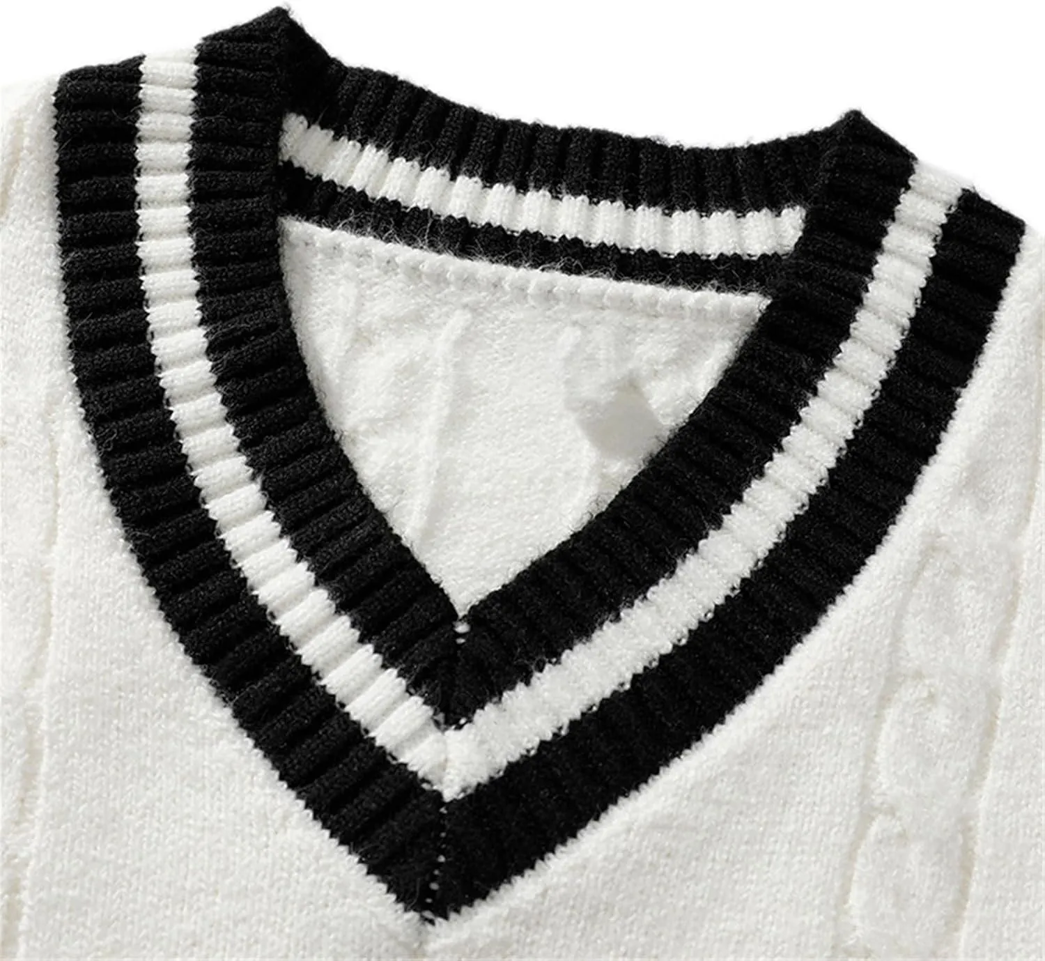 Men's V-Neck Sweater Autumn and Winter Solid Color Long-Sleeved Sweater Mens Sweaters Warm Jumper