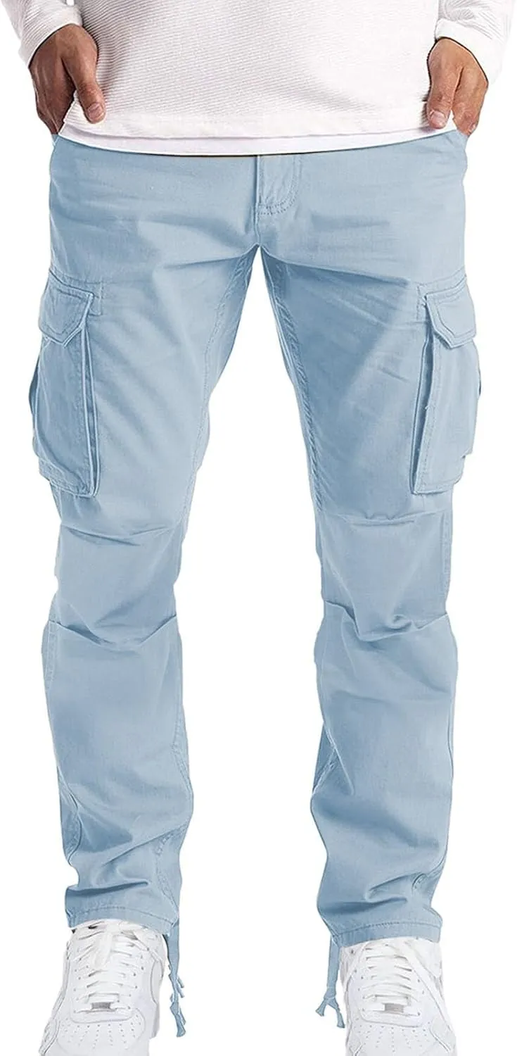 Mens Workout Pants Stretch Jogging Quick Dry Loose Breathable Sweatpants Business Trousers Gym Running Pants