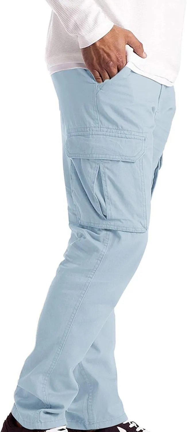 Mens Workout Pants Stretch Jogging Quick Dry Loose Breathable Sweatpants Business Trousers Gym Running Pants