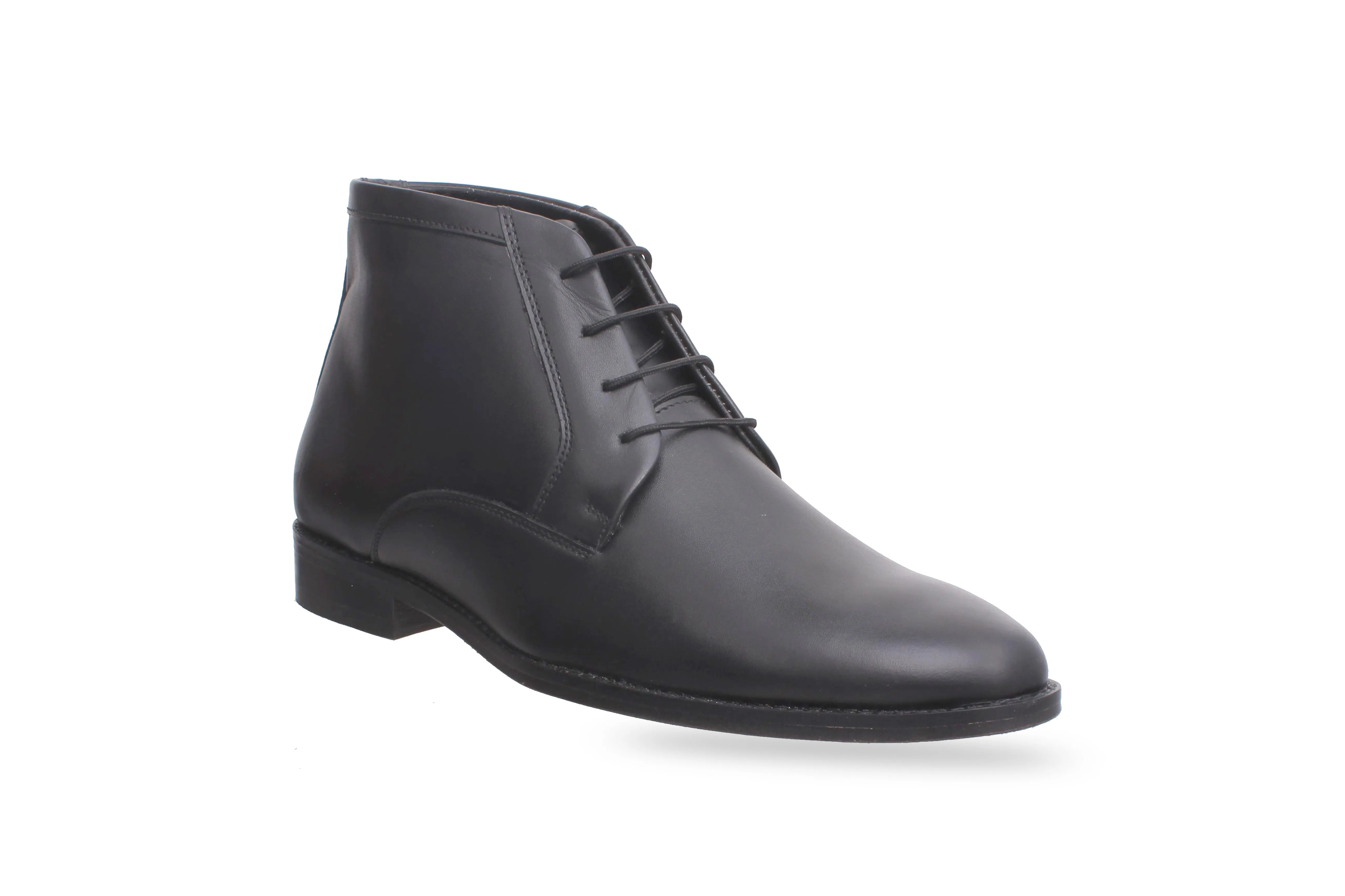 Pimlico Black Leather Chukka Boots  Designed by Cotton Cool