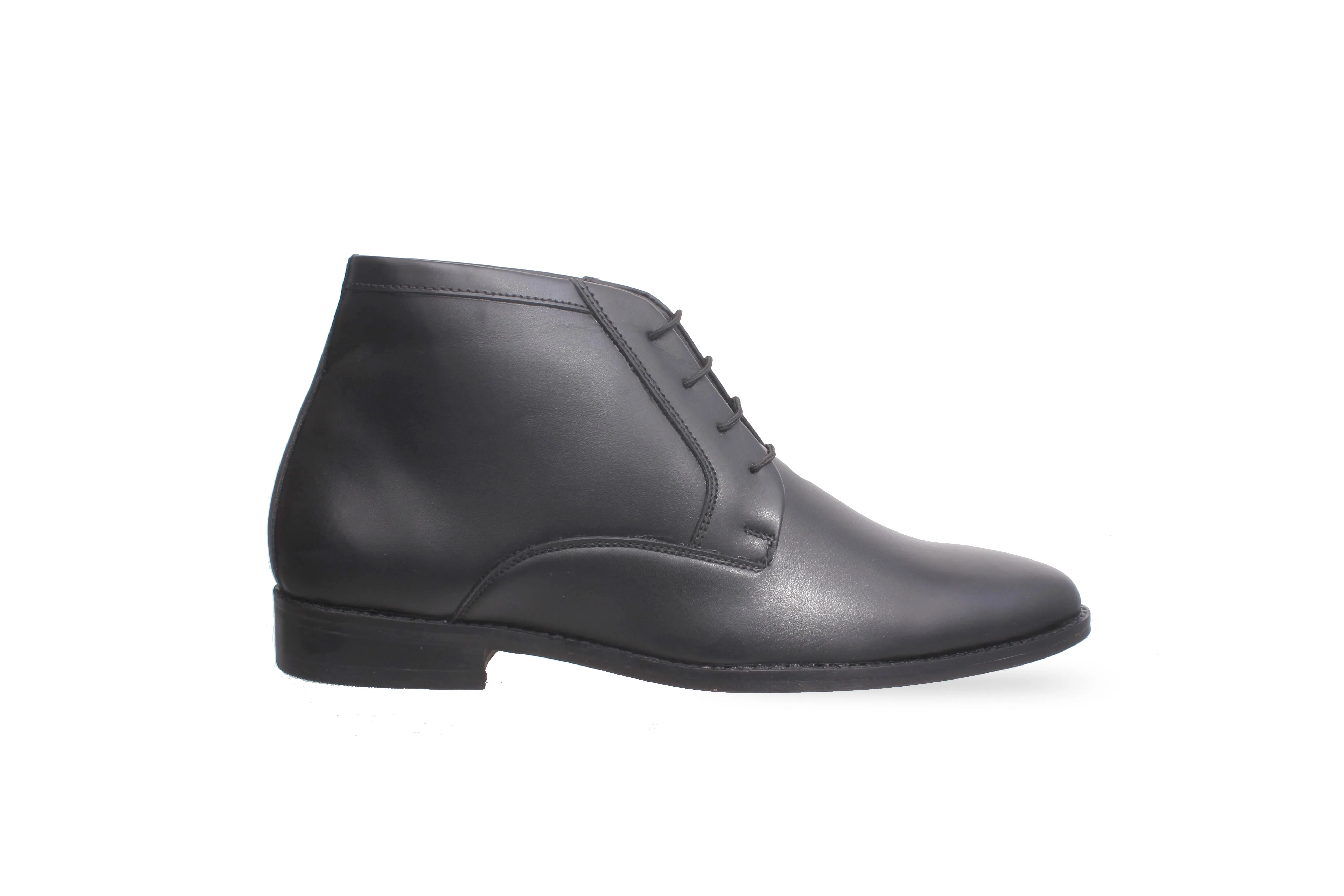 Pimlico Black Leather Chukka Boots  Designed by Cotton Cool